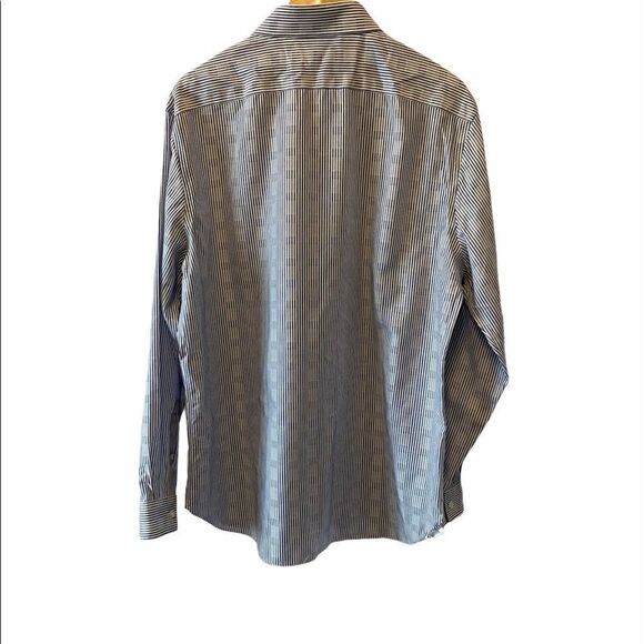 MENS MICHEAL KORS Slim Fit Striped Dress Shirt - Picture 4 of 8